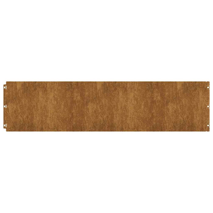 Bordure per Prato 20 pz 25x103 cm Flessibile Acciaio Corten 858325