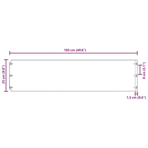 Bordure per Prato 20 pz 25x103 cm Flessibile Acciaio Corten 858325