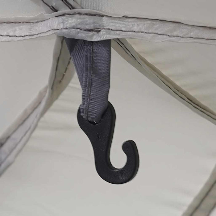 Tenda da piscina con Patta Rimovibile&Pareti in Rete 512x458 cm