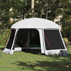 Tenda da piscina con Patta Rimovibile&Pareti in Rete 512x458 cm
