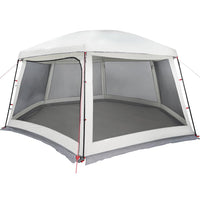 Tenda da piscina con Patta Rimovibile&Pareti in Rete 618x532 cm