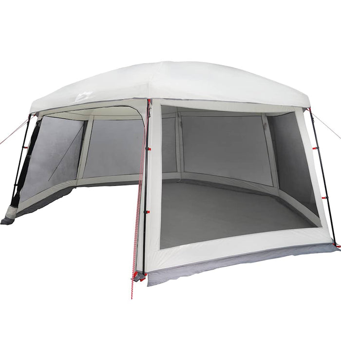 Tenda da piscina con Patta Rimovibile&Pareti in Rete 618x532 cm