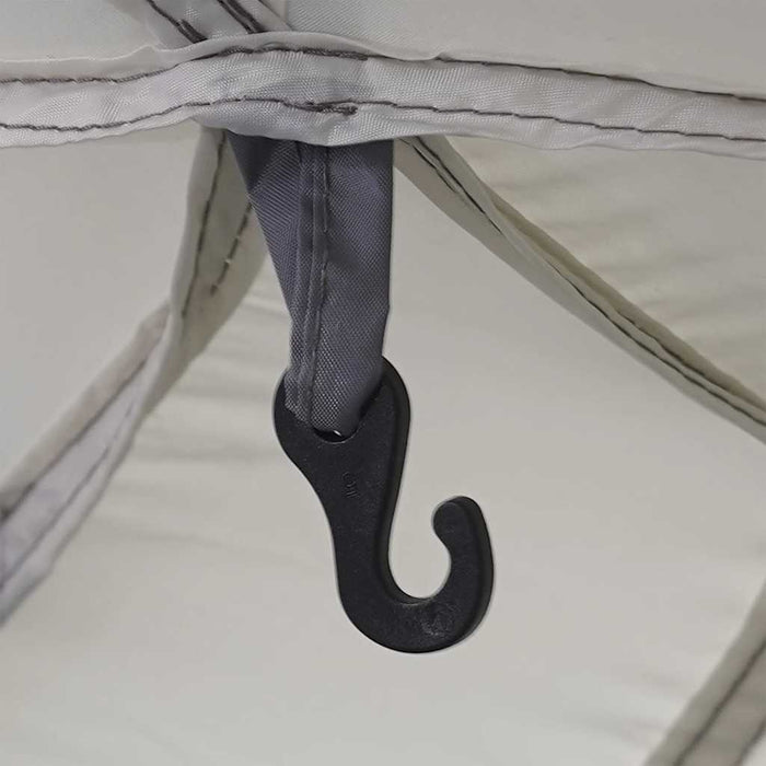 Tenda da piscina con Patta Rimovibile&Pareti in Rete 618x532 cm