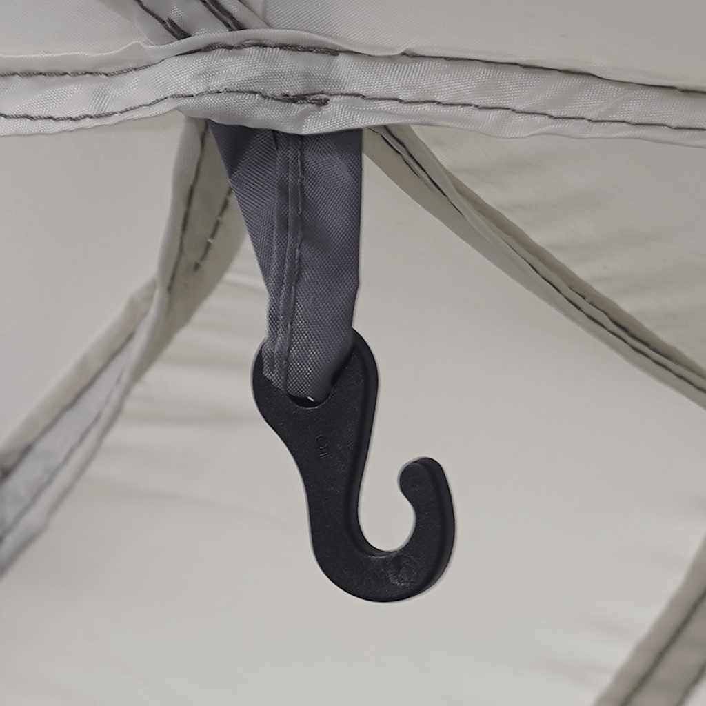 Tenda da piscina con Patta Rimovibile&Pareti in Rete 618x532 cm 4100630