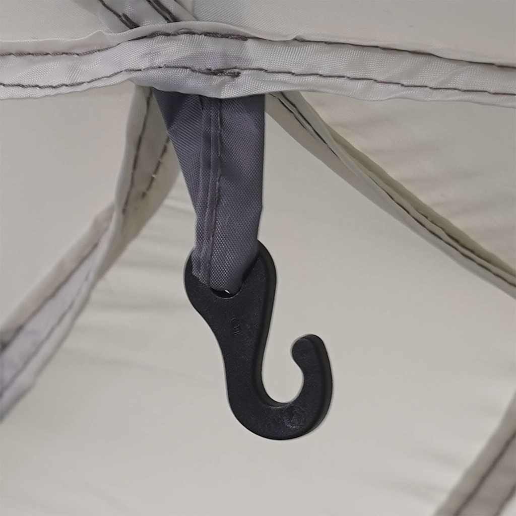 Tenda da piscina con Patta Rimovibile&Pareti in Rete 670x590 cm 4100633