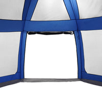 vidaXL Tenda da piscina con Patta Rimovibile&Pareti in Rete 612x612 cm