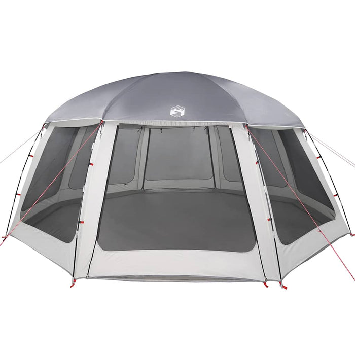 Tenda da piscina con Patta Rimovibile&Pareti in Rete 612x612 cm 4100639