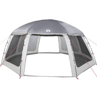 Tenda da piscina con Patta Rimovibile&Pareti in Rete 612x612 cm 4100639