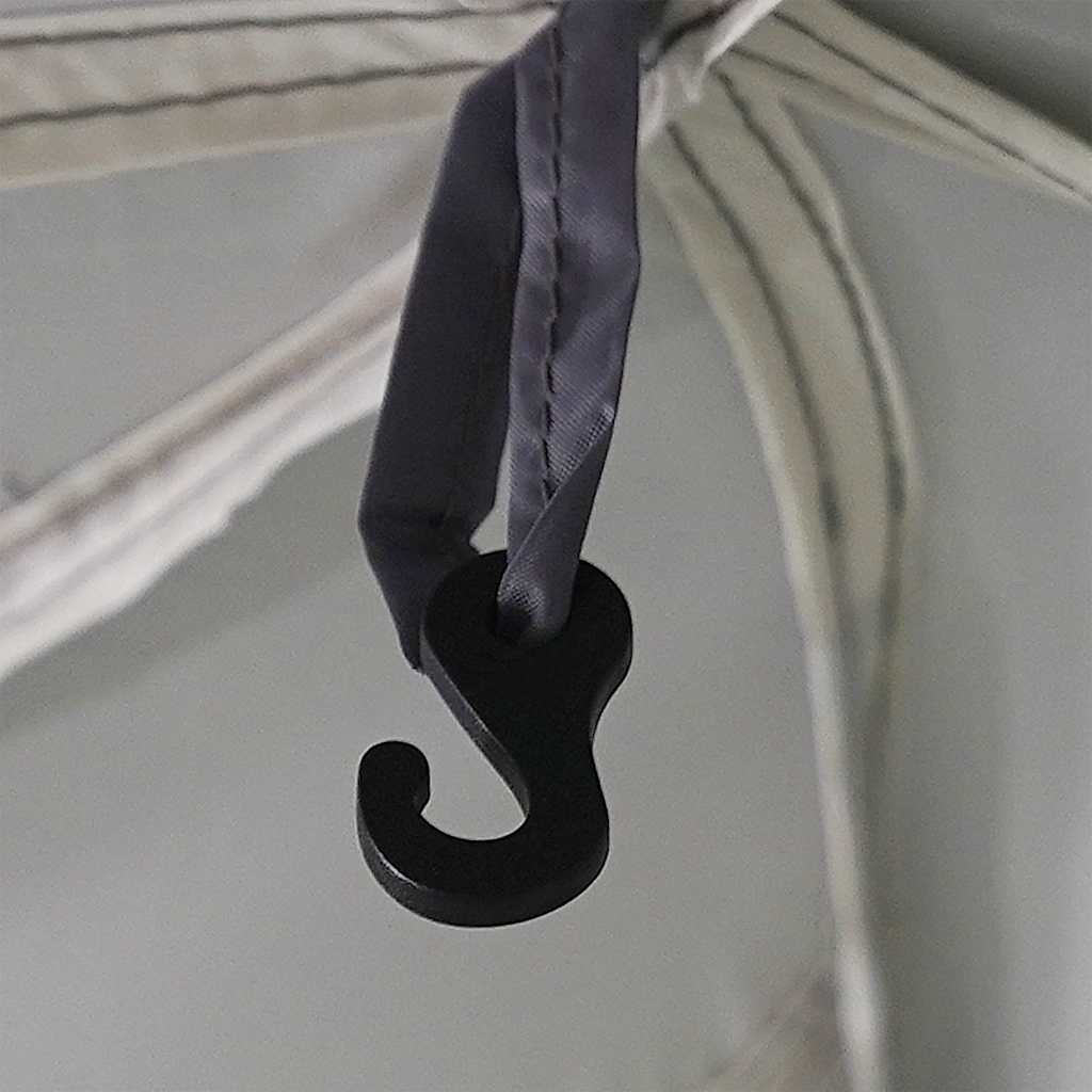 Tenda da piscina con Patta Rimovibile&Pareti in Rete 612x612 cm 4100639