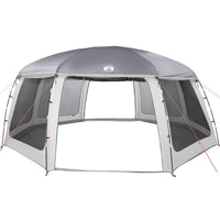 Tenda da piscina con Patta Rimovibile&Pareti in Rete 690x690 cm 4100642