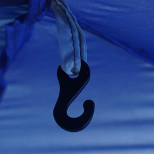 Tenda da Piscina azzurro 366 x 305 x 231 cm Poliestere 4100652