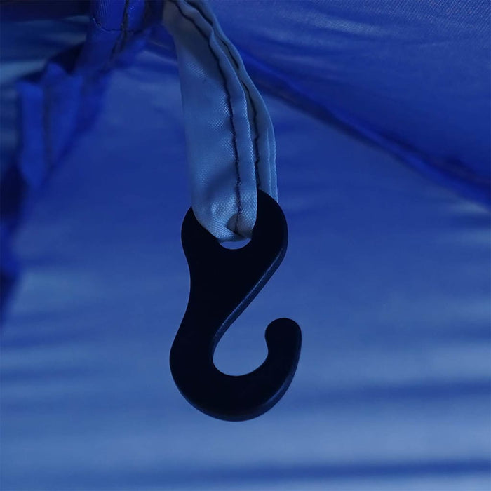 Tenda da Piscina azzurro 366 x 305 x 231 cm Poliestere 4100652