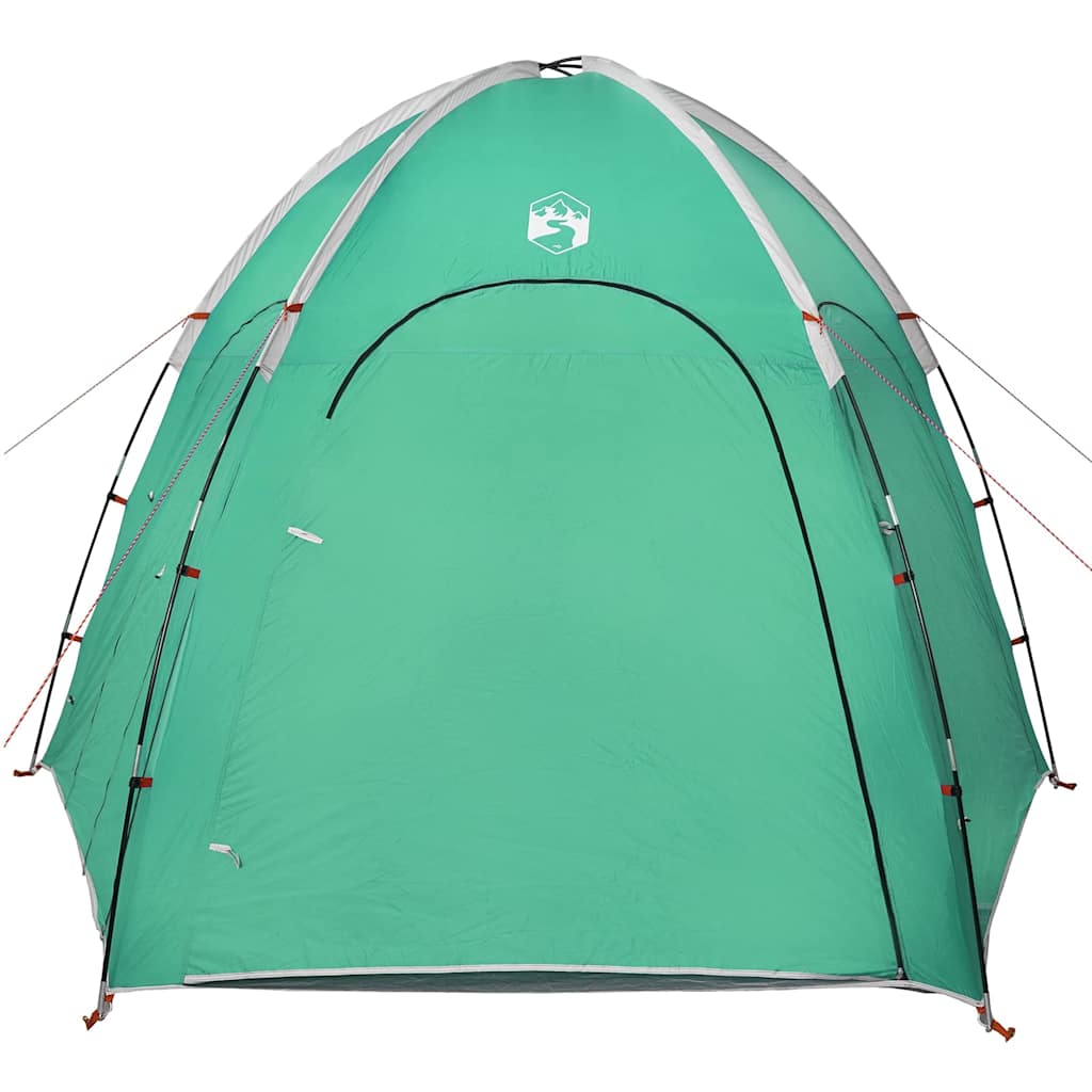 Tenda da Piscina verde mare 366 x 305 x 231 cm Poliestere 4100653
