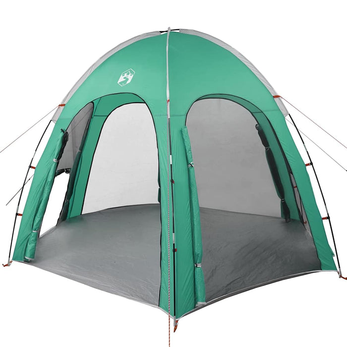 Tenda da Piscina verde mare 366 x 305 x 231 cm Poliestere 4100653