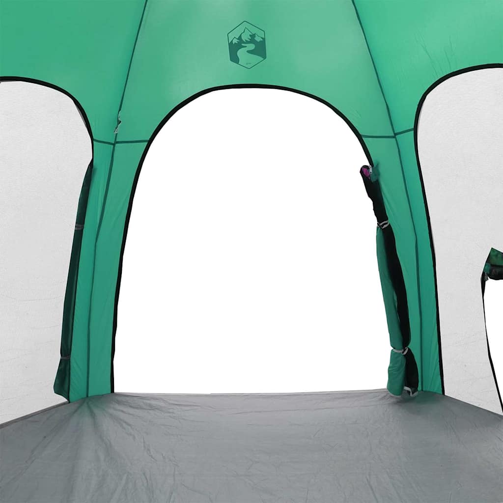 Tenda da Piscina verde mare 366 x 305 x 231 cm Poliestere 4100653