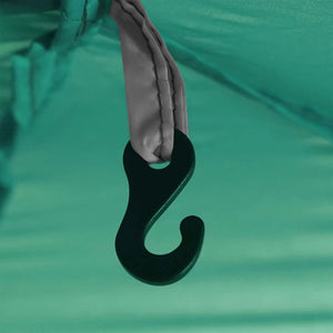 Tenda da Piscina verde mare 366 x 305 x 231 cm Poliestere 4100653