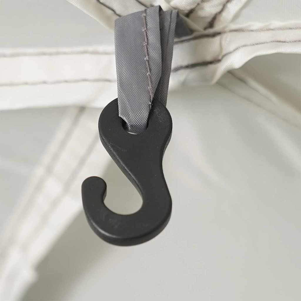 Tenda da Piscina con tetto Grigio 366 x 305 x 231 cm Poliestere 4100654