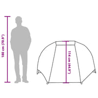 Tenda da Pesca per 3 Persone Verde Oliva Impermeabile 4100655