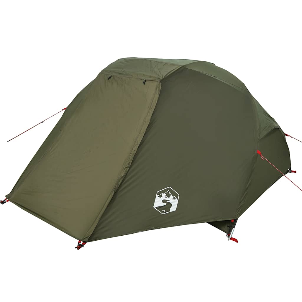 Tenda da Pesca per 3 Persone Verde Oliva Impermeabile 4100655