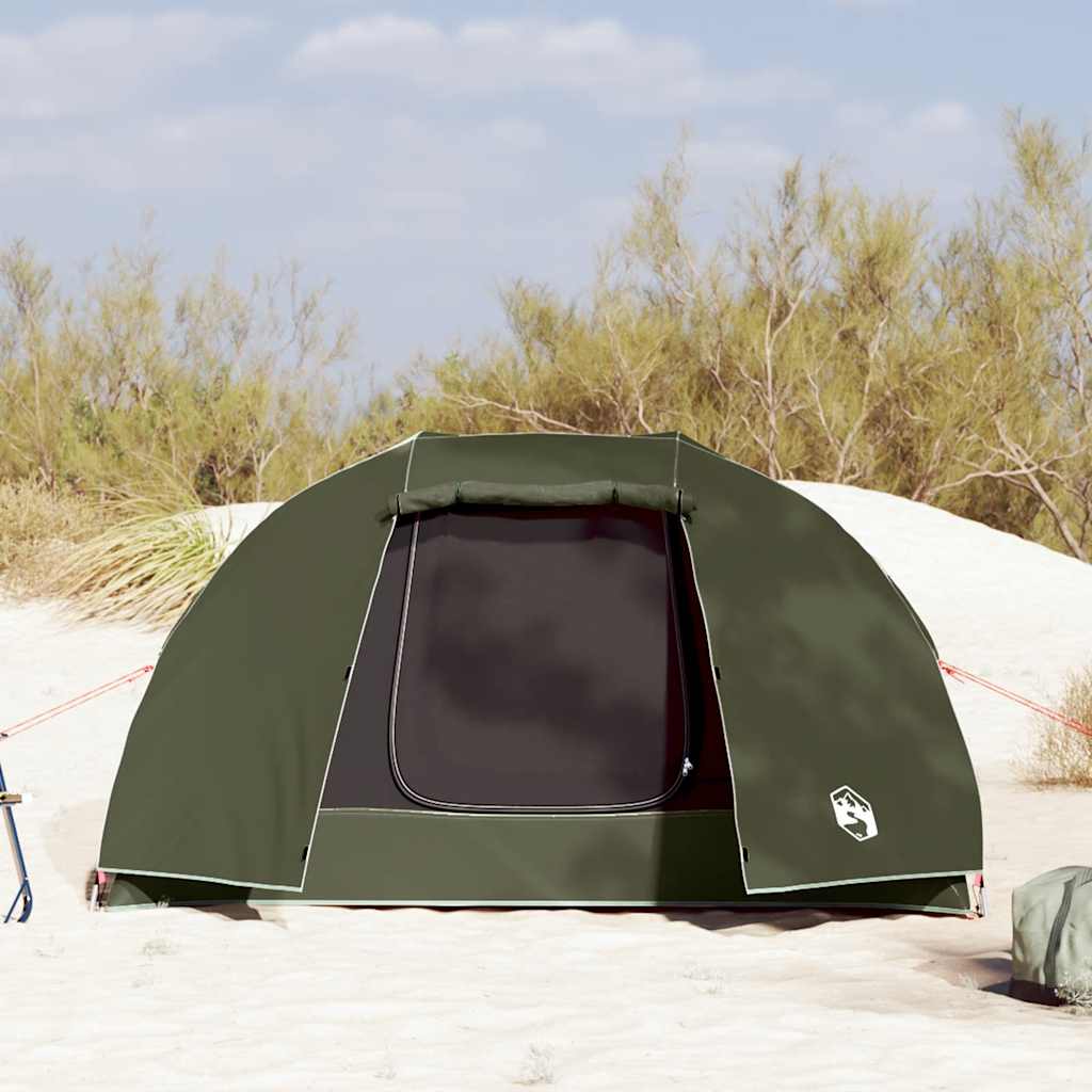vidaXL Tenda da Pesca per 3 Persone Verde Oliva Impermeabile