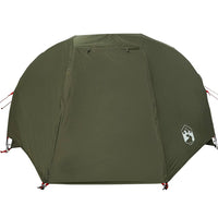 vidaXL Tenda da Pesca per 3 Persone Verde Oliva Impermeabile