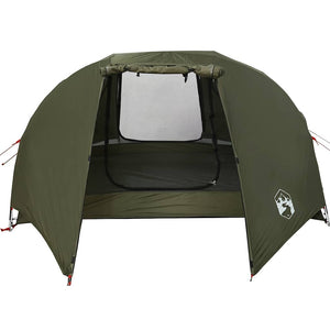 Tenda da Pesca per 3 Persone Verde Oliva Impermeabile 4100655