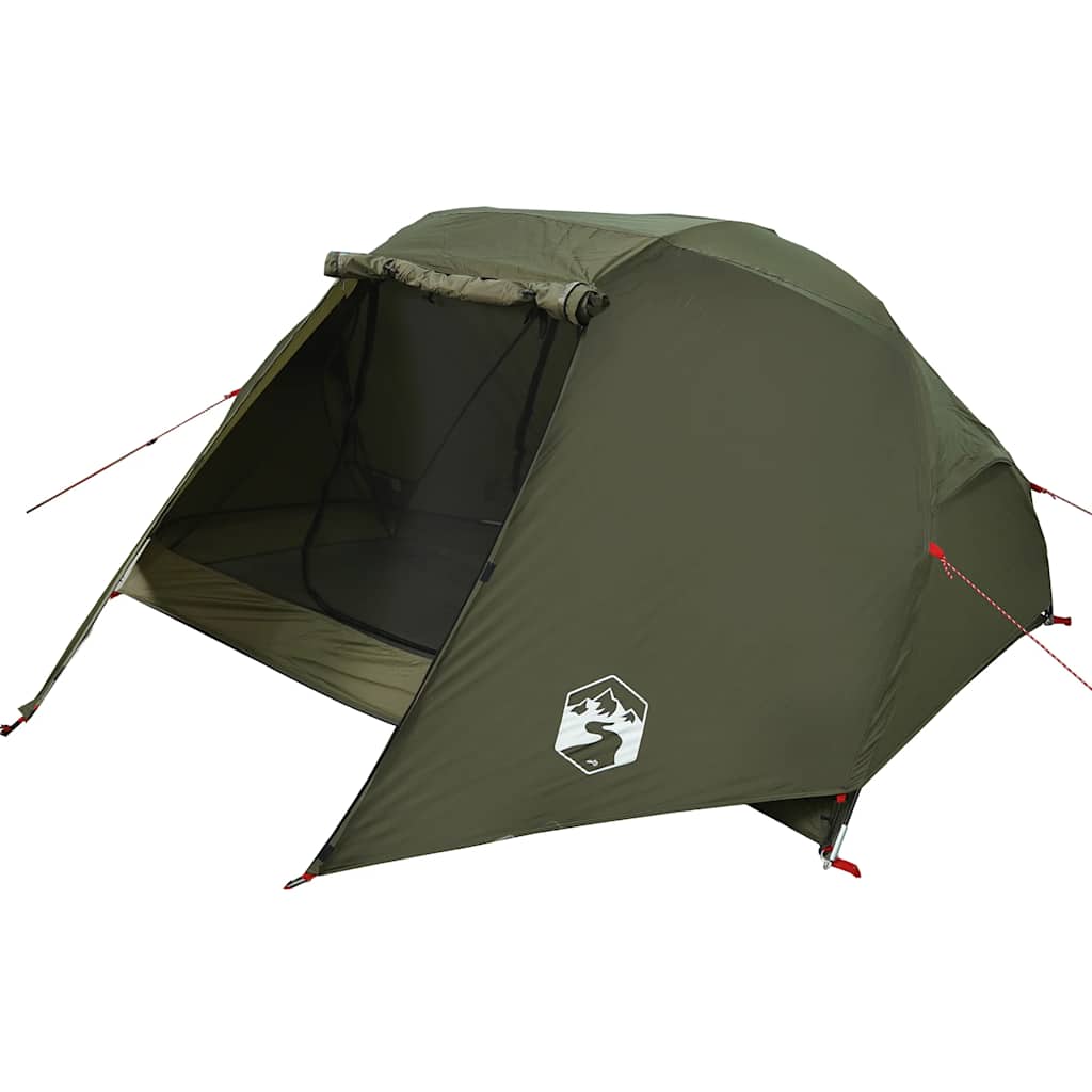 vidaXL Tenda da Pesca per 3 Persone Verde Oliva Impermeabile