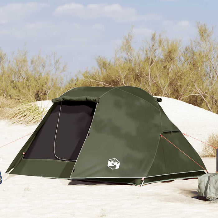 vidaXL Tenda da Pesca per 3 Persone Verde Oliva Impermeabile