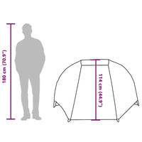 Tenda da Pesca per 3 Persone Marrone Impermeabile 4100656