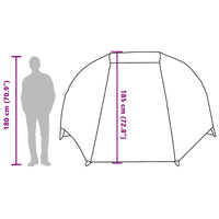 Tenda da Pesca per 5 Persone Verde Oliva Impermeabile 4100658