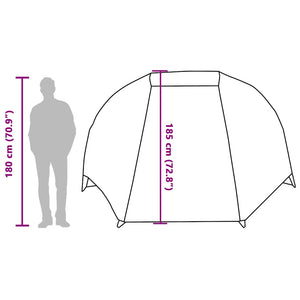 Tenda da Pesca per 5 Persone Verde Oliva Impermeabile 4100658