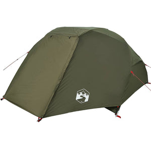 Tenda da Pesca per 5 Persone Verde Oliva Impermeabile 4100658