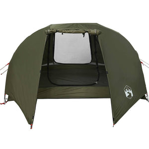 Tenda da Pesca per 5 Persone Verde Oliva Impermeabile
