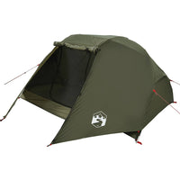 Tenda da Pesca per 5 Persone Verde Oliva Impermeabile