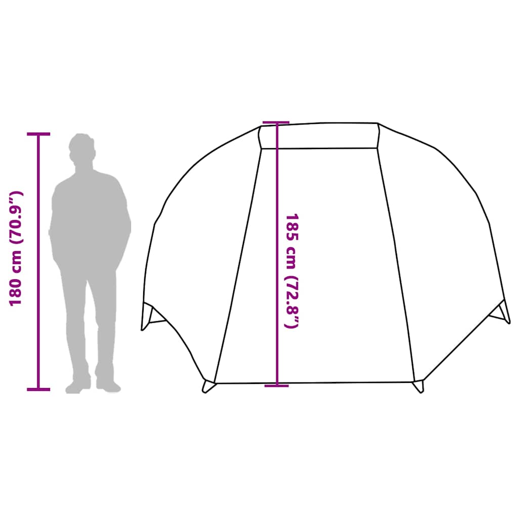 Tenda da Pesca per 5 Persone Marrone Impermeabile 4100659