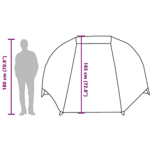 Tenda da Pesca per 5 Persone Marrone Impermeabile 4100659