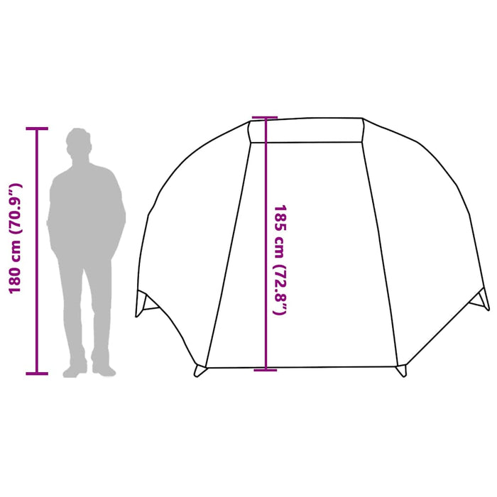 Tenda da Pesca per 5 Persone Marrone Impermeabile 4100659