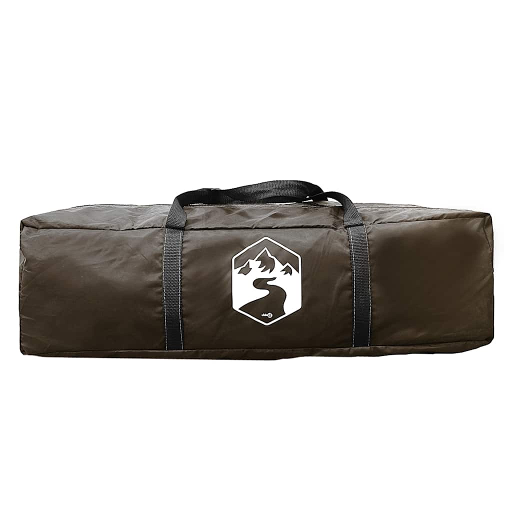 Tenda da Pesca per 5 Persone Marrone Impermeabile