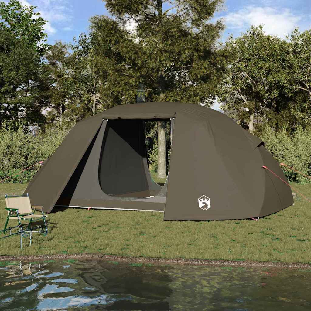 Tenda da pesca con tetto Marrone 514 x 465 x 187 cm Poliestere 4100662