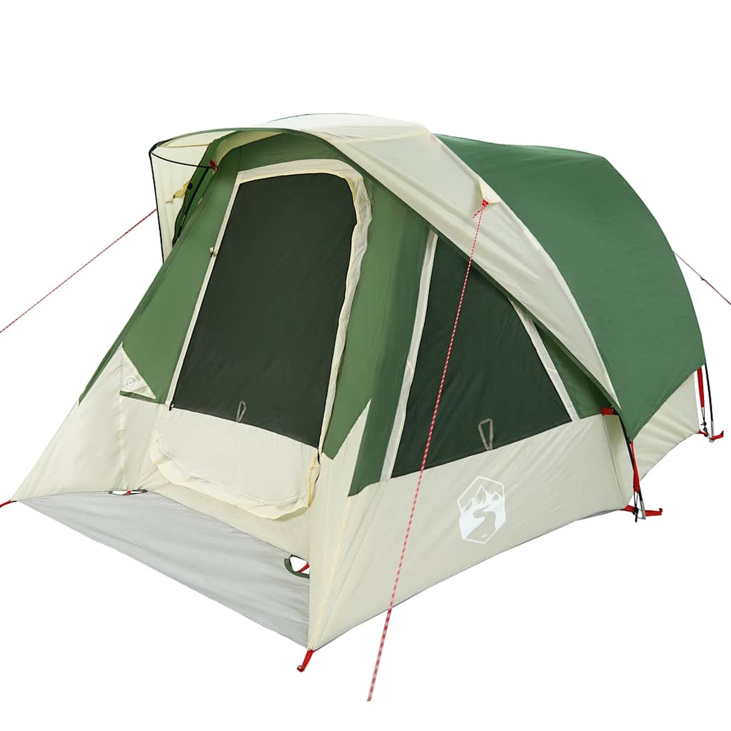 Tenda da Campeggio a Cabina per 4 Persone Verde Impermeabile 4100664