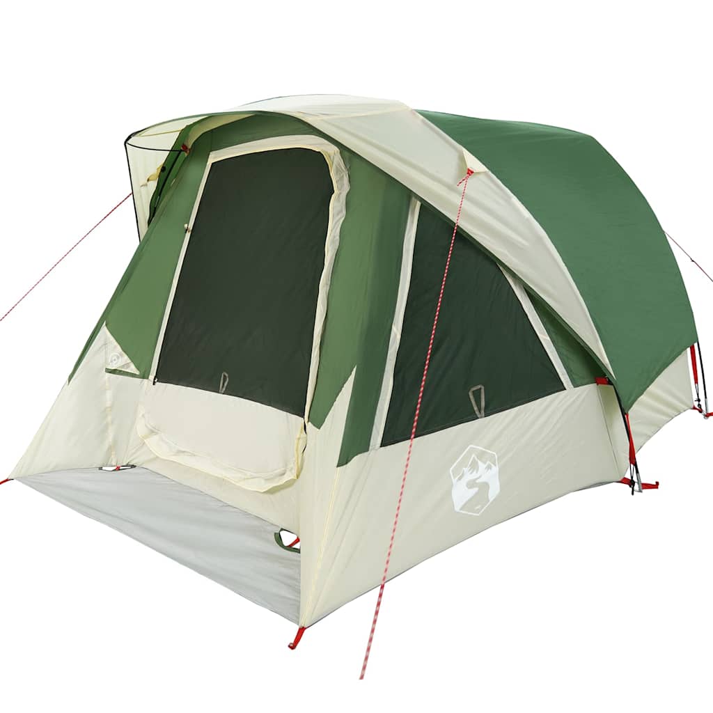 Tenda Familiare Cabina per 6 Persone Verde Impermeabile