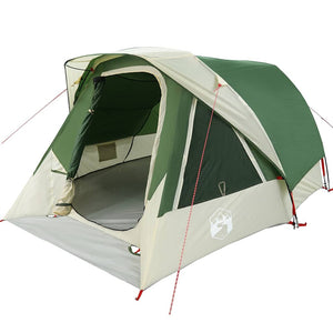 Tenda Familiare Cabina per 6 Persone Verde Impermeabile