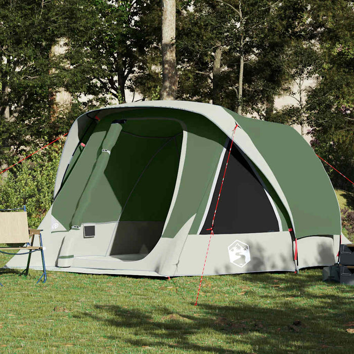 Tenda Familiare Cabina per 6 Persone Verde Impermeabile