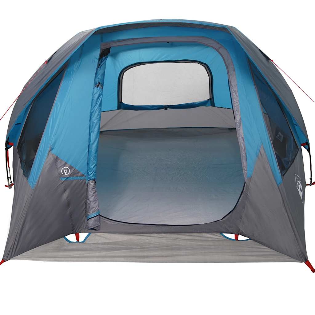 vidaXL Tenda Familiare Cabina per 6 Persone Blu Impermeabile