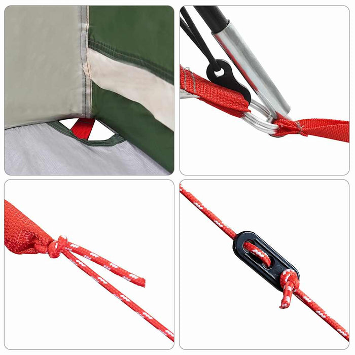 Tende con tetto Verde 721 x 335 x 212 cm Poliestere 4100670