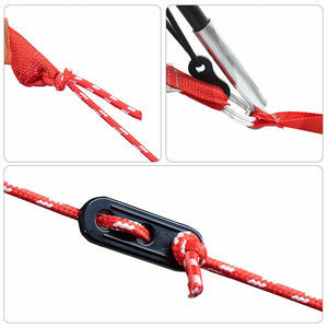 Tende Grigio e arancione 576 x 325 x 213 cm Poliestere 4100684