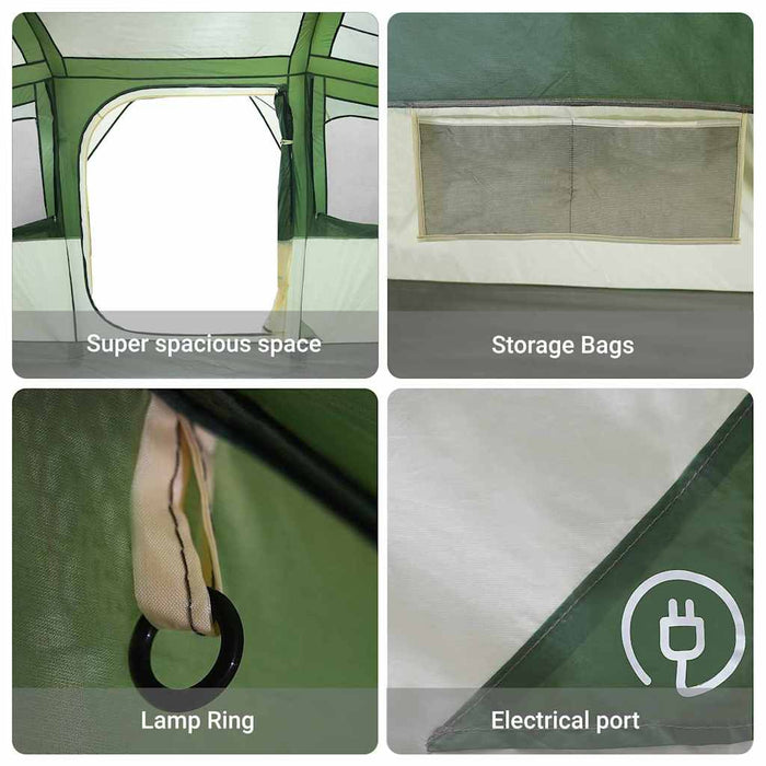 Tende con tetto Verde 435 x 255 x 216 cm Poliestere 4100685