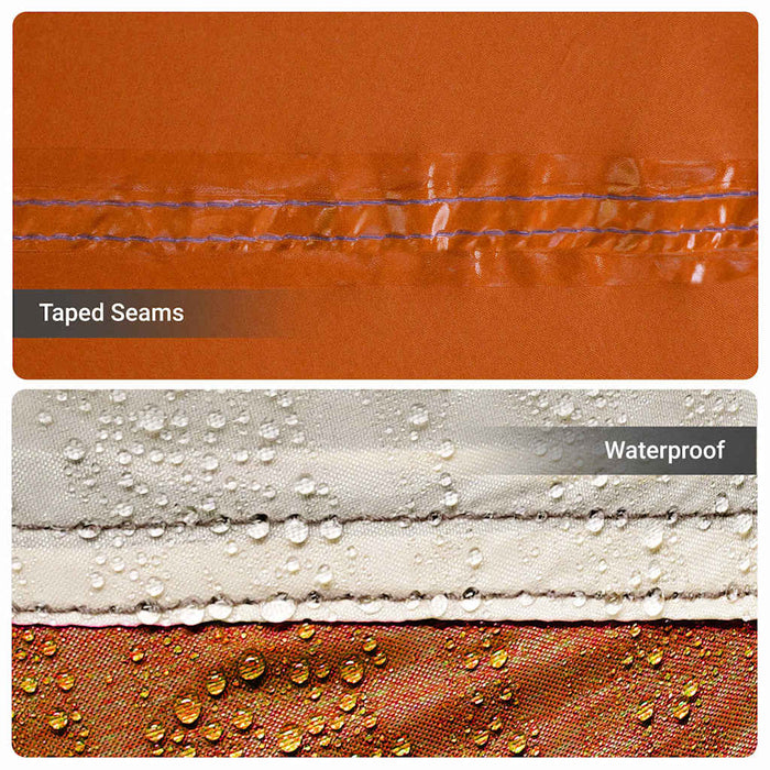 Tende Grigio e arancione 435 x 255 x 216 cm Poliestere 4100687