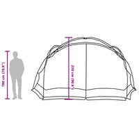 Tende con tetto azzurro 434 x 434 x 230 cm Poliestere 4100694