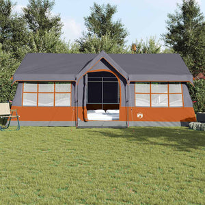 Tende Grigio e arancione 622 x 295 x 238 cm Poliestere 4100702